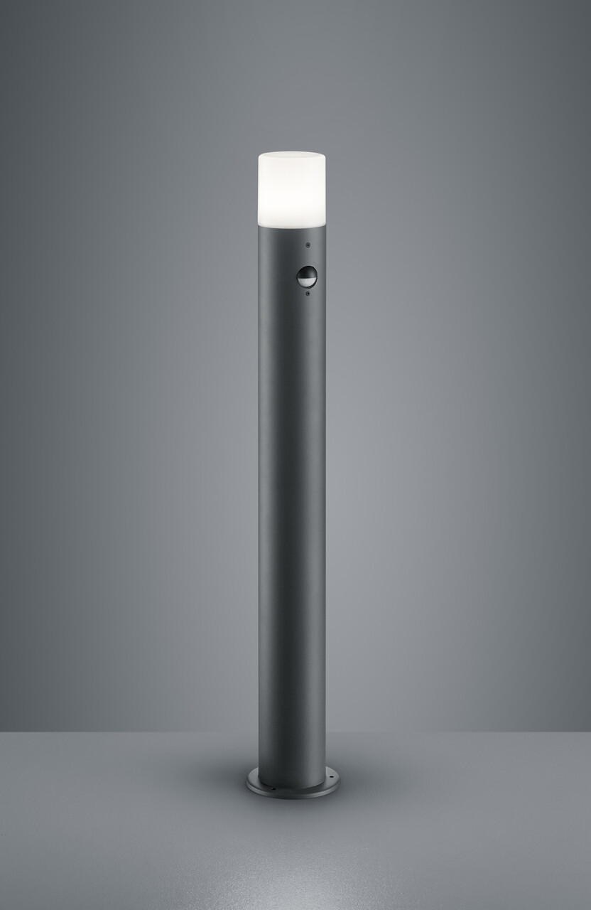 Lampadar de exterior cu senzor Hoosic, TRIO, 12x80 cm, 28W, 1x E27, aluminiu, antracit - imagine 3